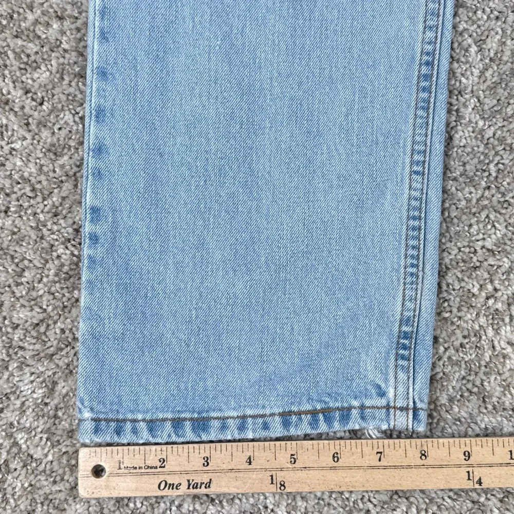 Levis 505 Jeans Mens 34x30 Light Blue Regular Fit Straight Leg 100% Cotton Y2K